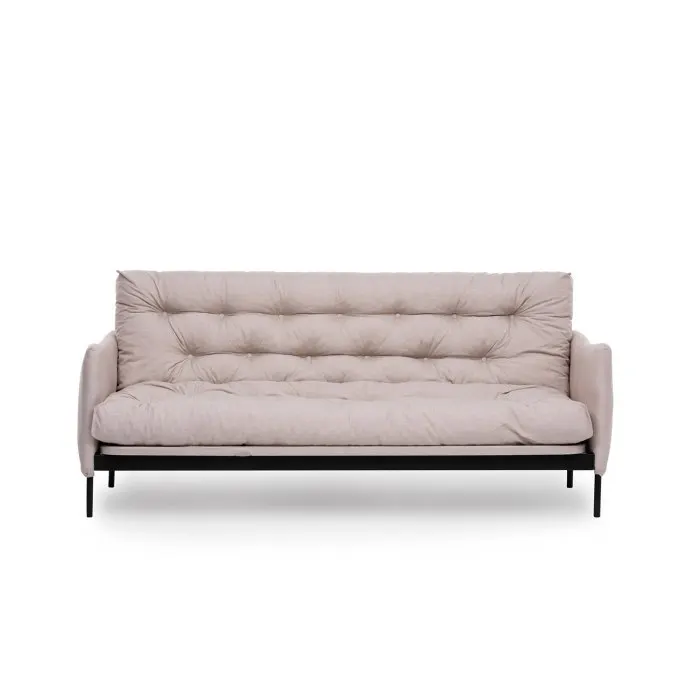 Canapea extensibila RENGE, 3 locuri, crem, 200x82x92 cm
