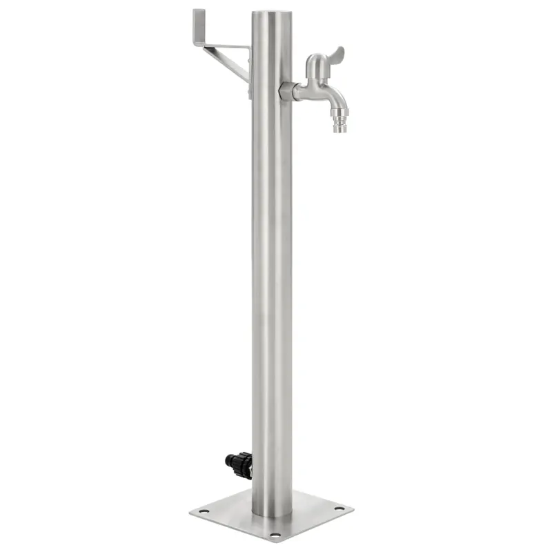 coloana de apa de gradina, 65 cm, otel inoxidabil, rotund