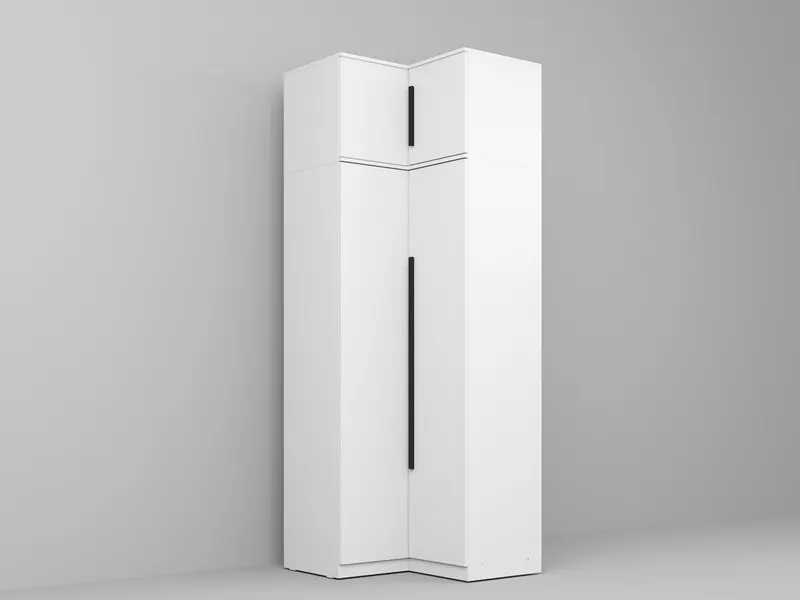Dressing dormitor de colt Alb C2 86,8/89 x 240.3 cm