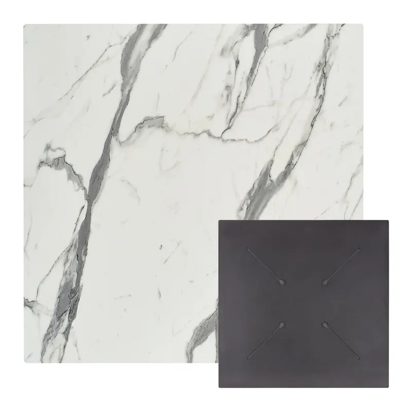 Blat masa HPL VOJENS 2 MARBLE 60 CM - Alb