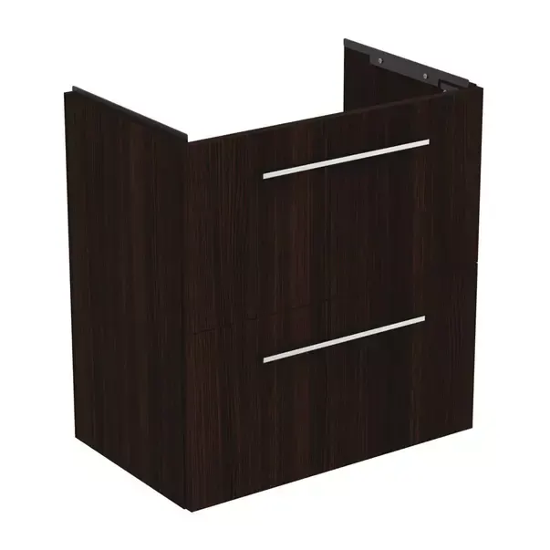 Dulap baza suspendat Ideal Standard i.life S 2 sertare stejar cafeniu 60 cm