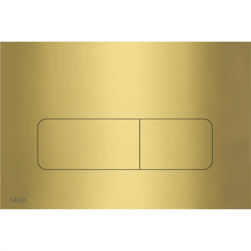 Clapeta actionare rezervor wc, otel inoxidabil alama periata Alcadrain MOON-BRASS