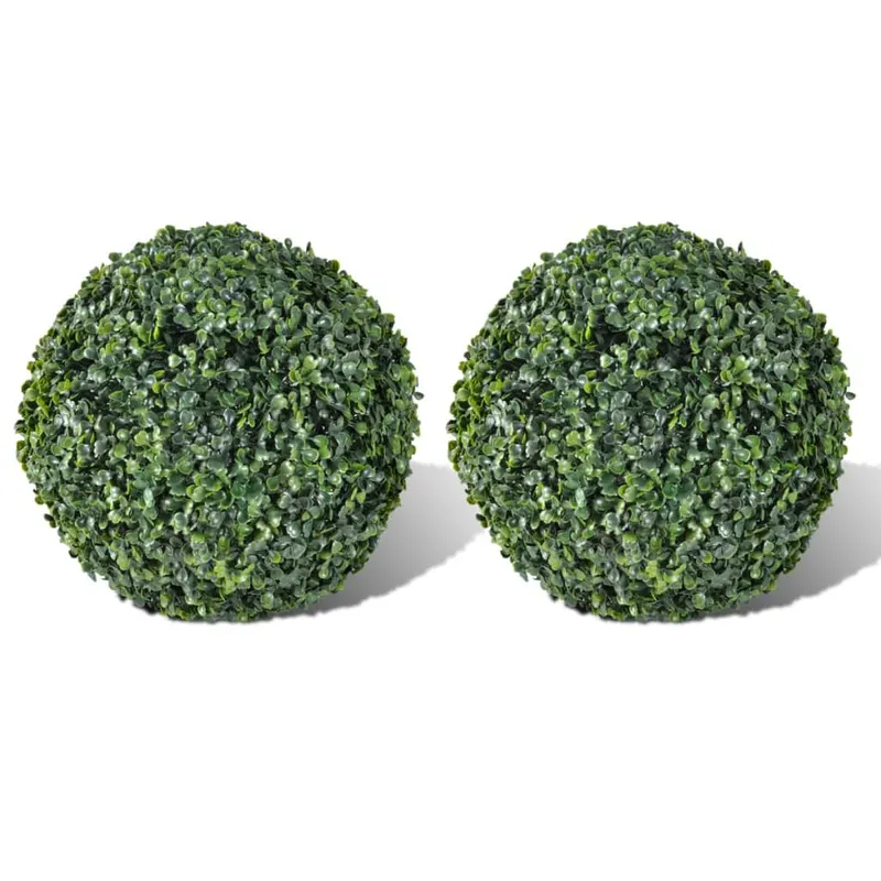 Arbusti ornamentali artificiali bila pe tulpina, 2 buc., 27 cm