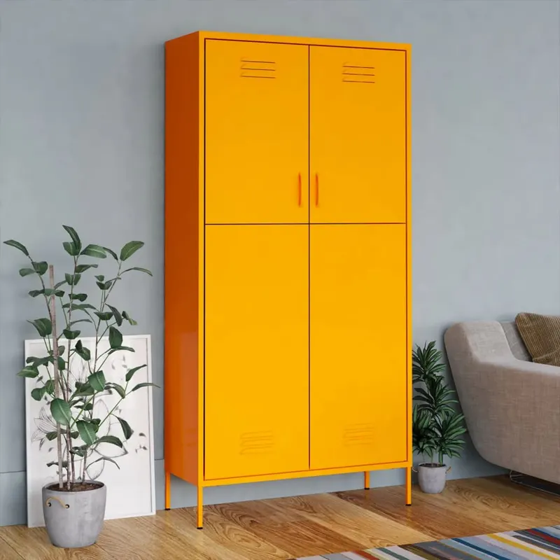 sifonier, galben mustar, 90x50x180 cm otel