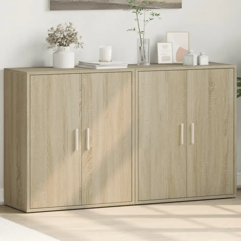 dulapuri, 2 buc., stejar sonoma, 60x31x70 cm, lemn prelucrat