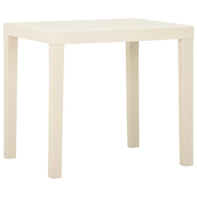 masa de gradina, alb, 79x65x72 cm, plastic