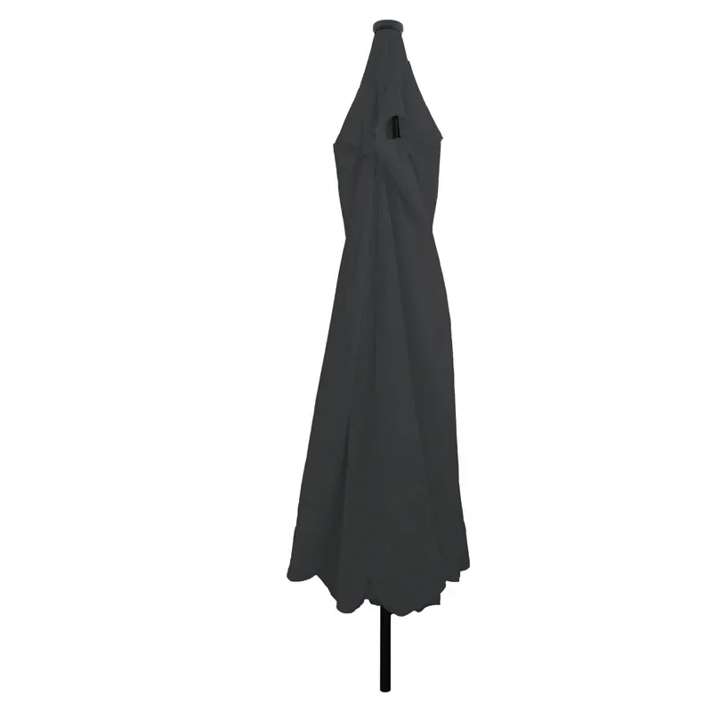 Paravan de gradina cu lumini led ø395x245 cm, antracit