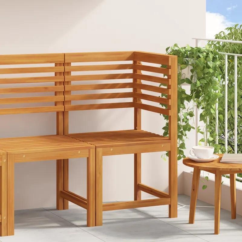 Scaun de gradina coltar din lemn solid de acacia