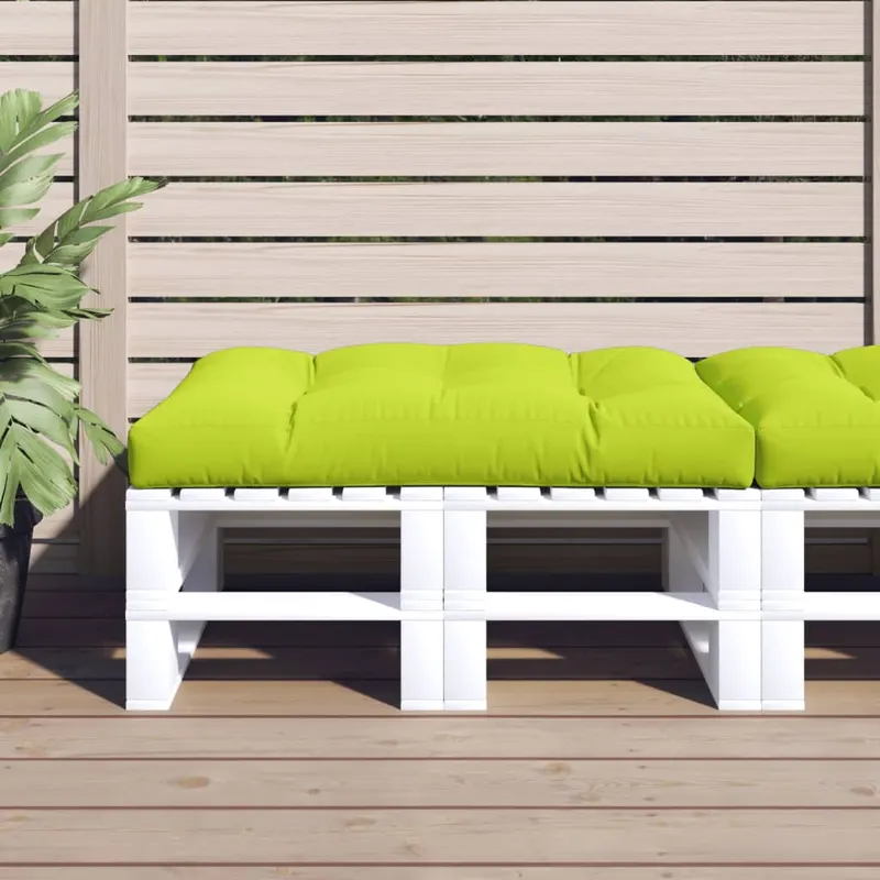 perna de paleti, verde aprins, 120x80x12 cm, material textil