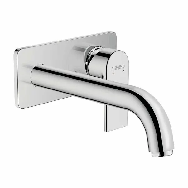 Baterie lavoar incastrata Hansgrohe Vernis Shape pipa 20 cm crom lucios fara corp ingropat