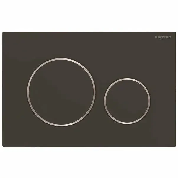 Clapeta de actionare Geberit Sigma20 negru mat crom lucios EasyToClean
