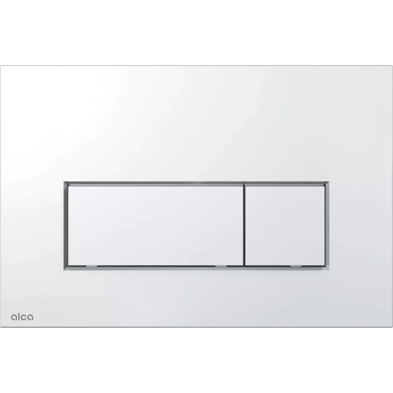 Clapeta WC Alca Thin, dubla, orizontala, 165 x 247 mm, ABS, lucios, crom, M571
