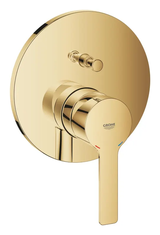 Unitate comanda Grohe 24064GL1, Lineare, 2 iesiri, diverter, necesita valva, lucios, auriu