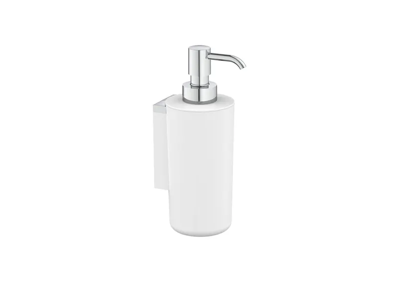 Dozator baie Roca A817736C00, 172 mm, 82 mm, 2 orificii instalare, 250 volum ml, pe perete, interior zona montaj, Crom