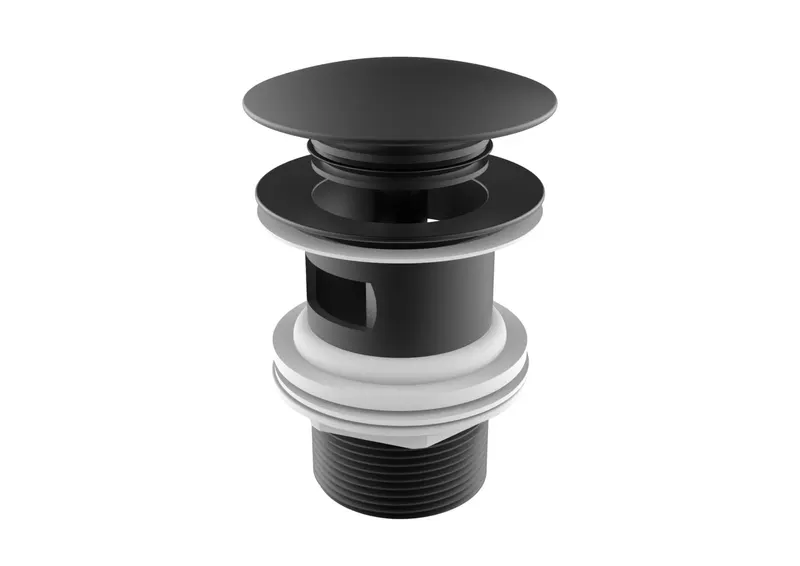 Ventil lavoar Roca A5054015NB, 105 mm, 45 mm, 65 diametru, 1 1 4 diametru montaj, universal, in bideu, in lavoar, Negru