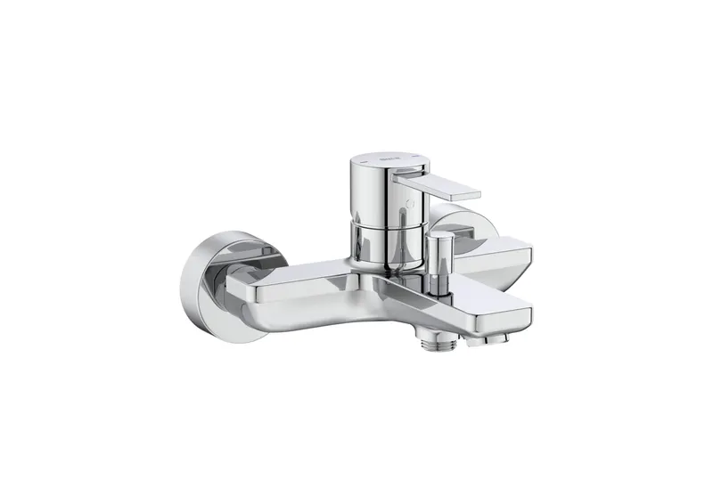 Baterie cada Roca A5A025FC00, Targa, montaj pe perete, tip incastrare aparent, tip comanda monocomanda, crom