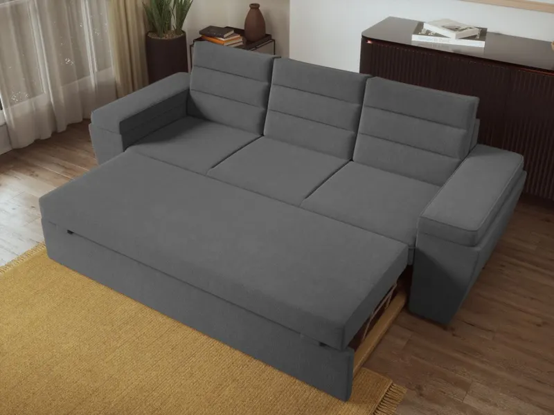 Canapea Extensibila Spark Gri Inchis — imaginea 3