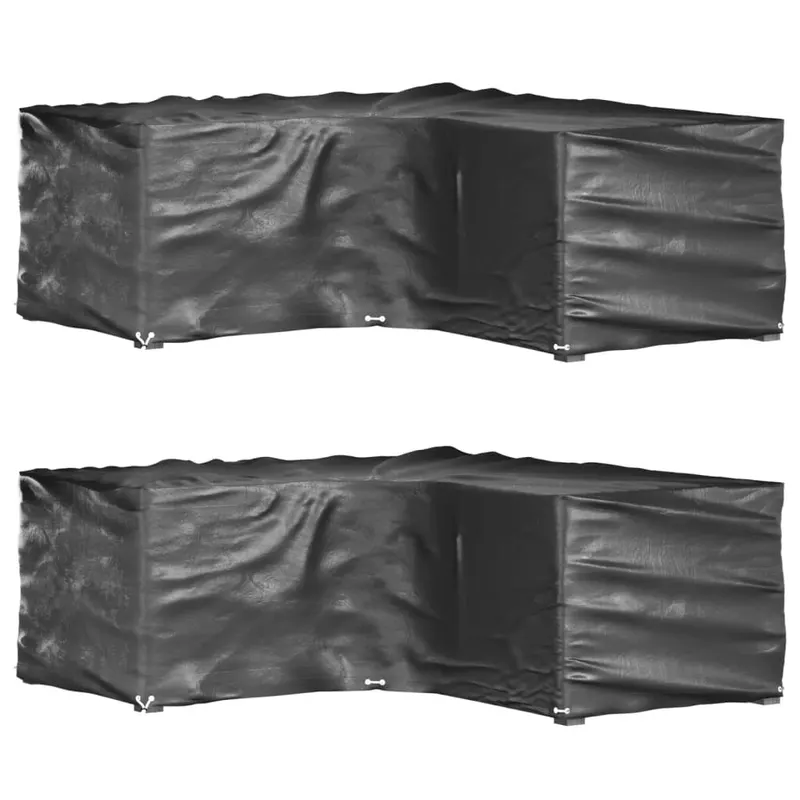 huse mobilier de gradina in forma de l 12 ocheti, 185x185x70 cm