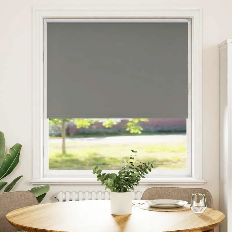 jaluza cu role opace gri 100x130 cm latime tesatura 95,7 cm