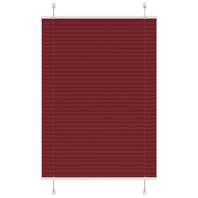 jaluza plisata bordeaux rosu 95x100 cm latime tesatura 94,4 cm