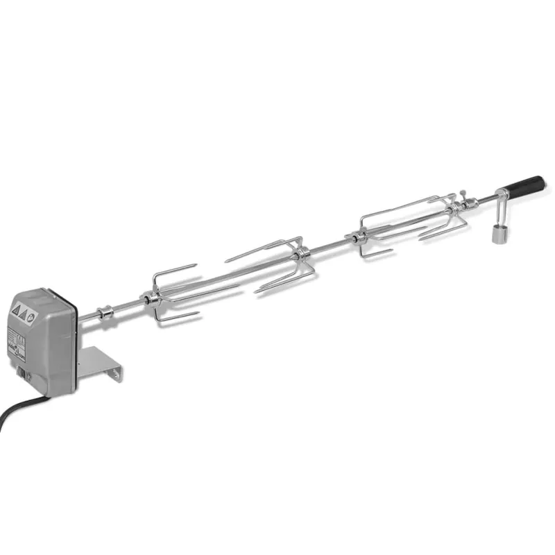 rotisor cu motor profesional pentru gratar, otel, 1000 mm