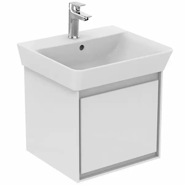 Dulap suspendat pentru lavoar alb Ideal Standard Connect Air Cube 43.5 cm E0842KN