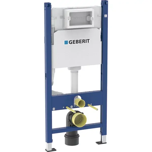 Rezervor incastrat Geberit Delta 100, h-112 cm adancime 12 cm si cadru cu actionare frontala