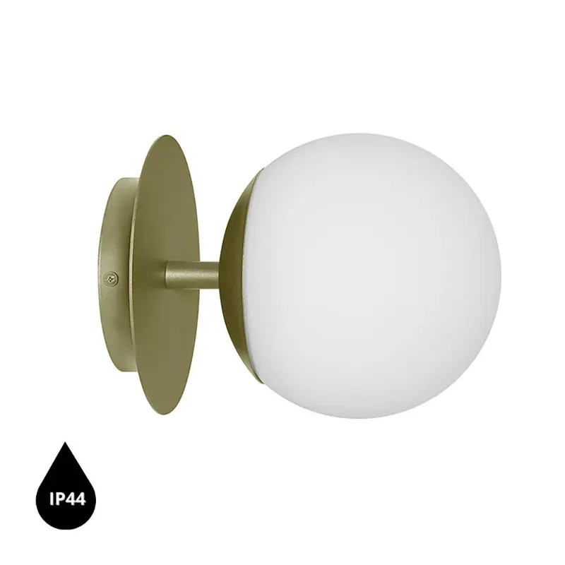Aplică de perete SOLVRA C IP44 - Verde