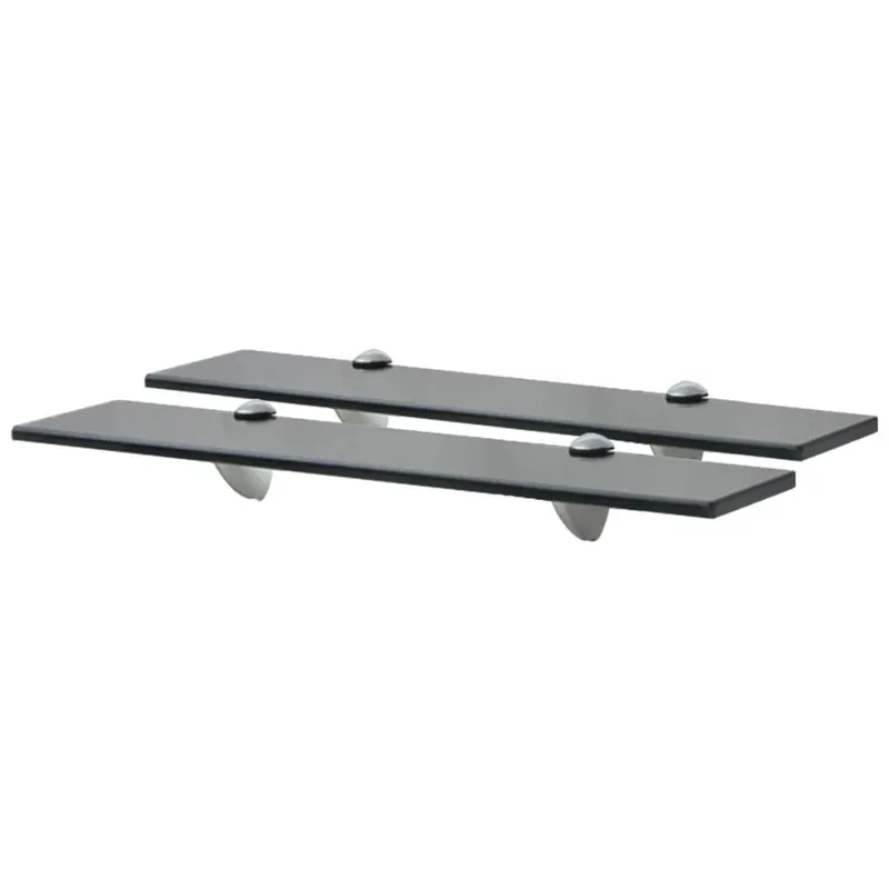 rafturi suspendate, 2 buc., 50 x 10 cm, sticla, 8 mm