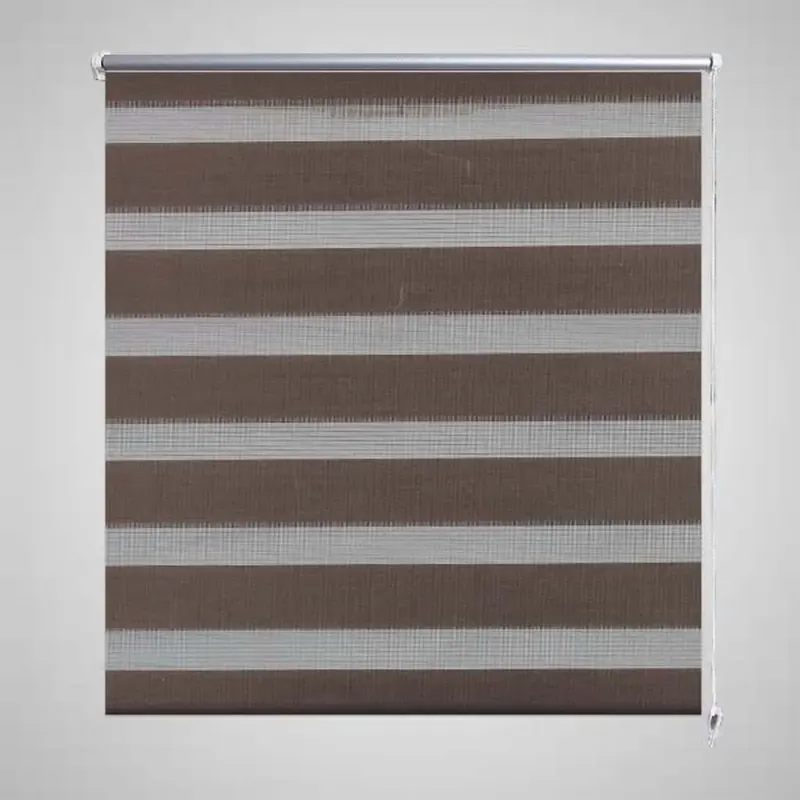 Jaluzea tip zebra, 80 x 175 cm, cafeniu