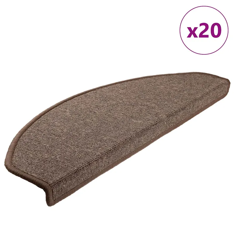 covorase scara 20 buc cafea maro 65x24x4 cm