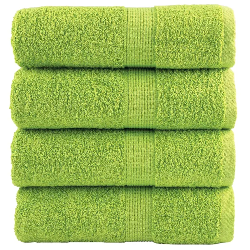 Prosoape oaspeti premium solund 4 buc. verde 30x50 cm 600 gsm