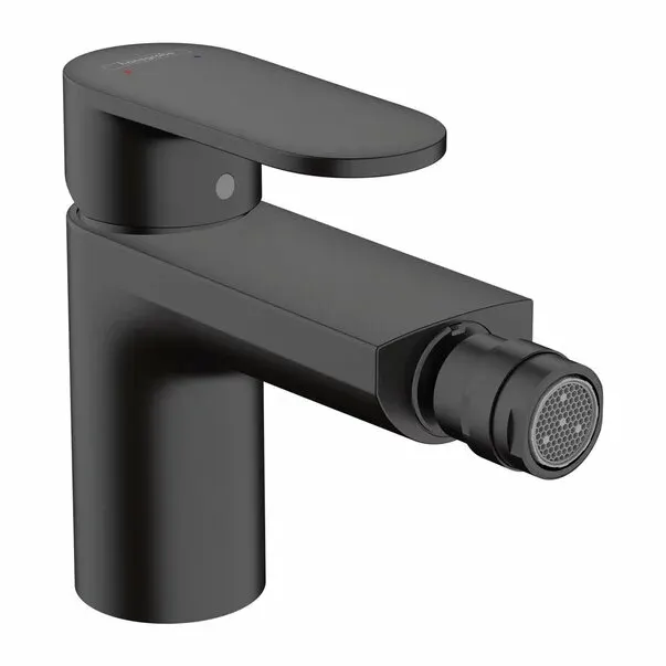 Baterie bideu Hansgrohe Vernis Blend monocomanda negru mat cu ventil Pop-Up
