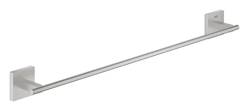 Bara prosop Grohe 41089DC0, Start Cube, pe perete, 600 mm, metal, mat, otel satinat