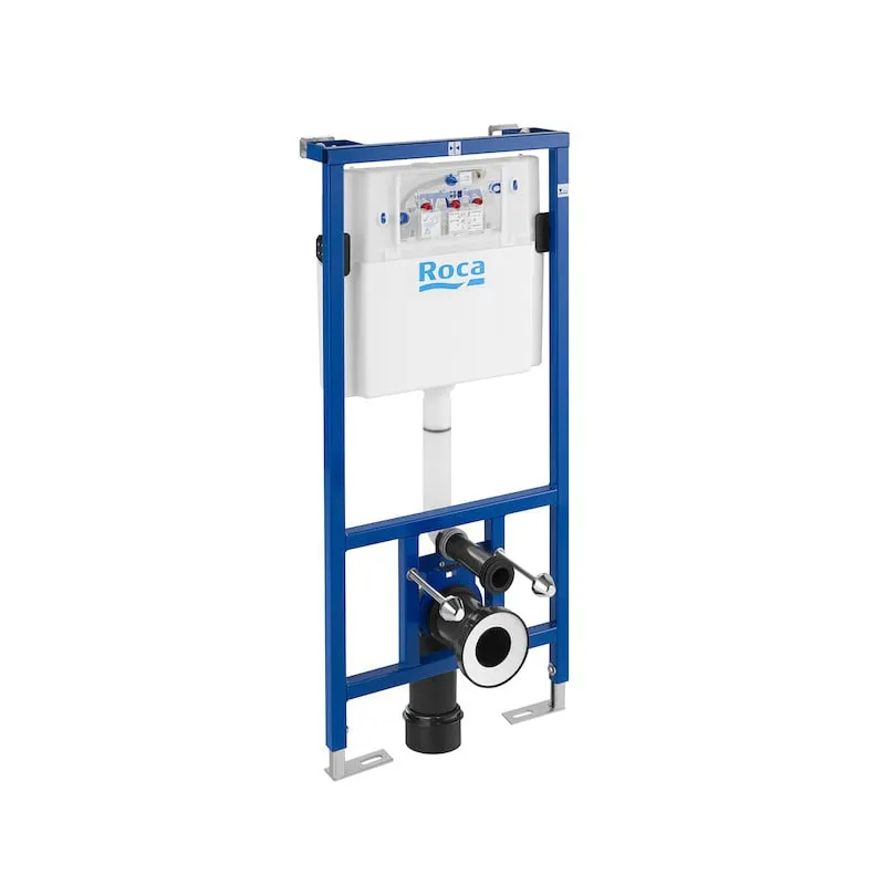 Cadru WC Roca A890090020, 1120 mm, 500 mm, 90, 110 mm, 180, 230 mm, 2 moduri spalare, incastrat, otel