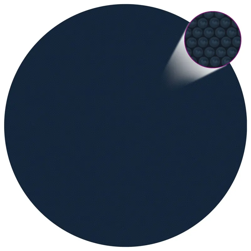 folie solara plutitoare piscina, negru/albastru, 527 cm, pe