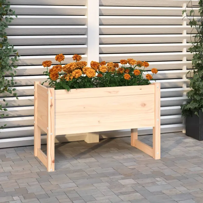 jardiniera, 78x40x52 cm, lemn masiv de pin