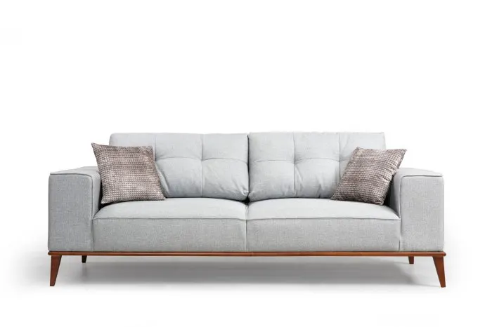 Canapea extensibila MONTANA, 3 locuri, gri, 223x91x85 cm
