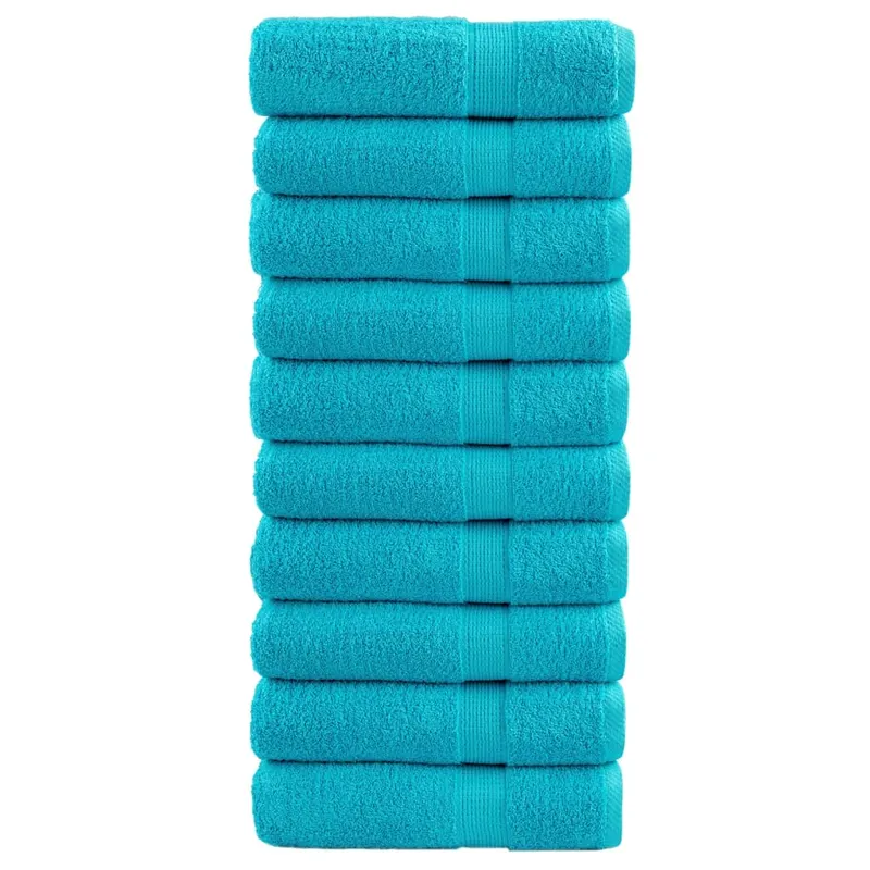 prosoape de dus premium solund 10 buc. turcoaz 70x140cm 600 gsm