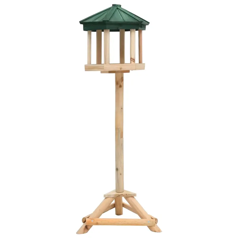hranitor pentru pasari vertical, 33x110 cm, lemn masiv de brad