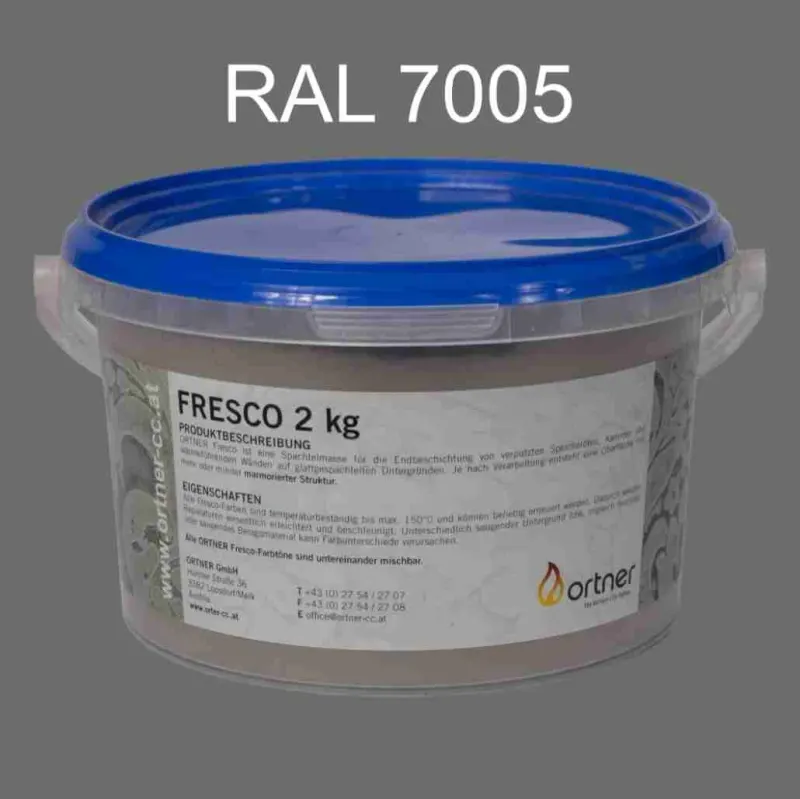 Vopsea decorativa termica 150°C - RAL7005 - Ortner