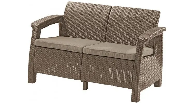 Canapea de gradina CORFU II LOVE SEAT Cappuccino