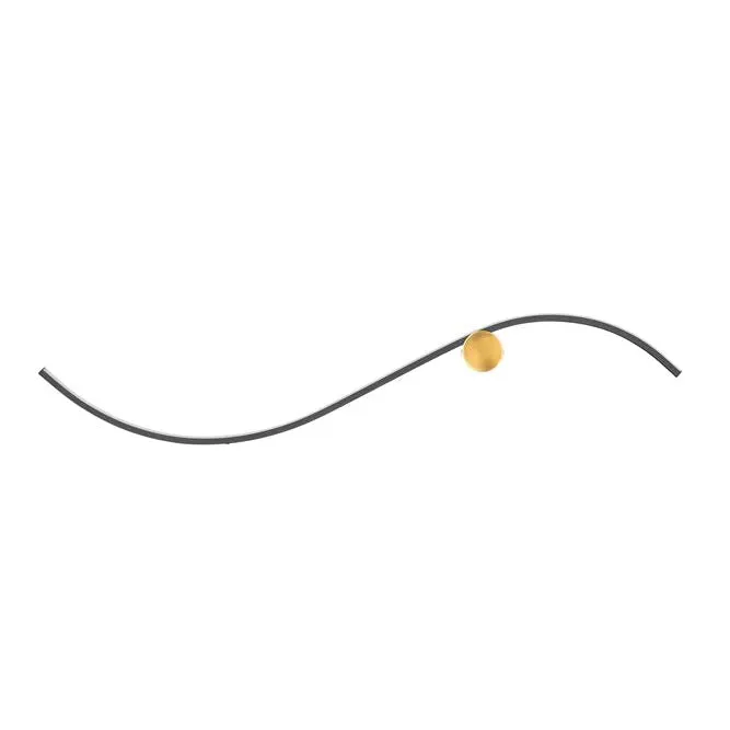Aplica de perete KIMA S 100 CM - Negru