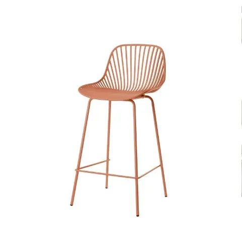 Scaun de bar PAITON H65 CM - Caramiziu