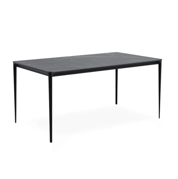 Masa MELBORN W/B/G 140/160/180 x 90 CM - Negru / 160x90cm