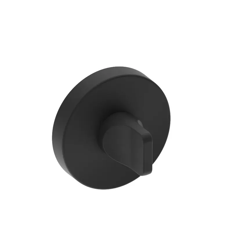 Rozeta pentru WC Gamet, rotunda, zamac, negru, 125 x 38 mm