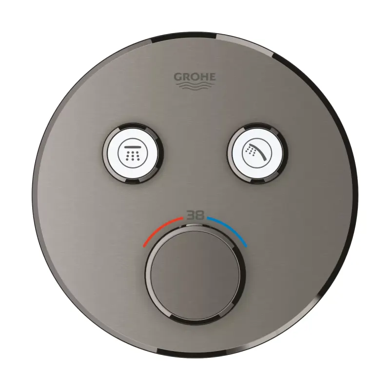 Unitate control Grohe Smartcontrol, 2 iesiri, termostat, necesita valva, mat, grafit, 29119AL0