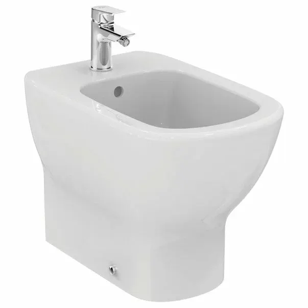 Bideu pe pardoseala alb mat Ideal Standard Tesi back-to-wall