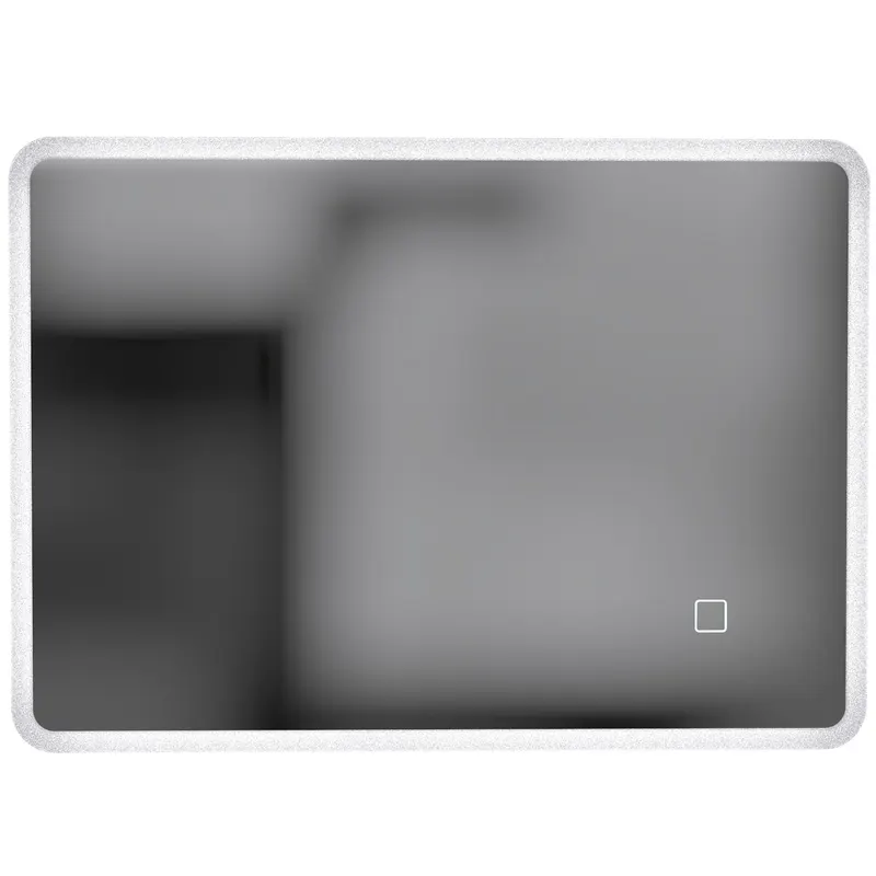 HOMCOM Oglindă de Baie cu LED 50 x 70 cm, Dimabilă, Antiaburire, Touch, Memorie
