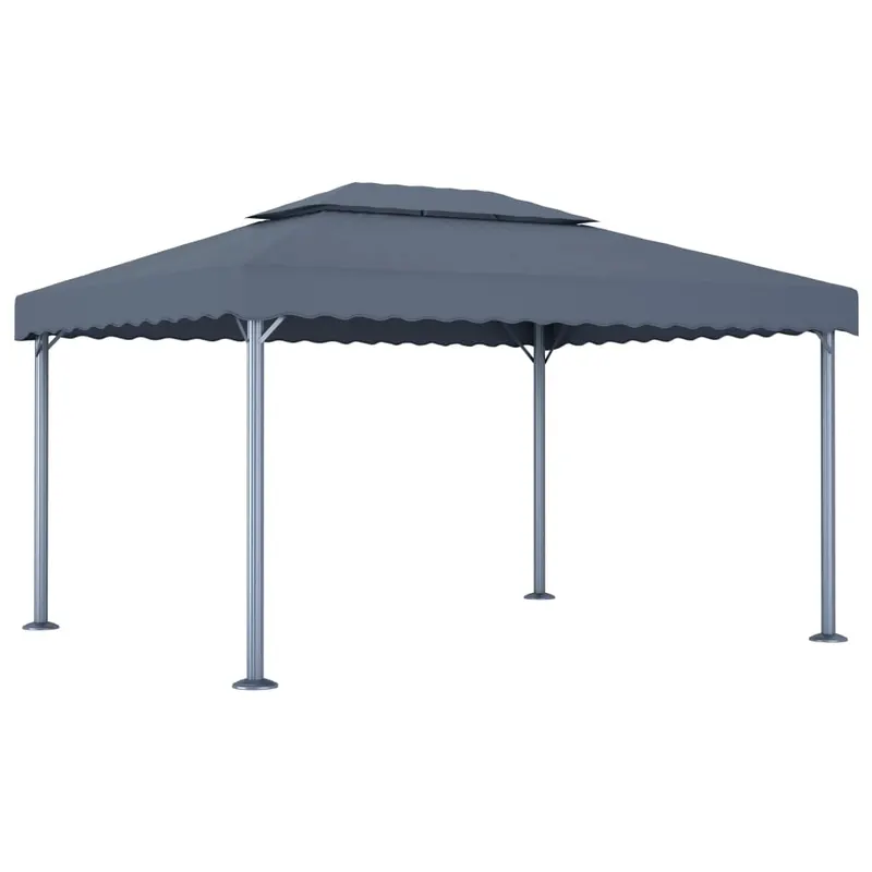 pavilion, antracit, 400 x 300 cm, aluminiu